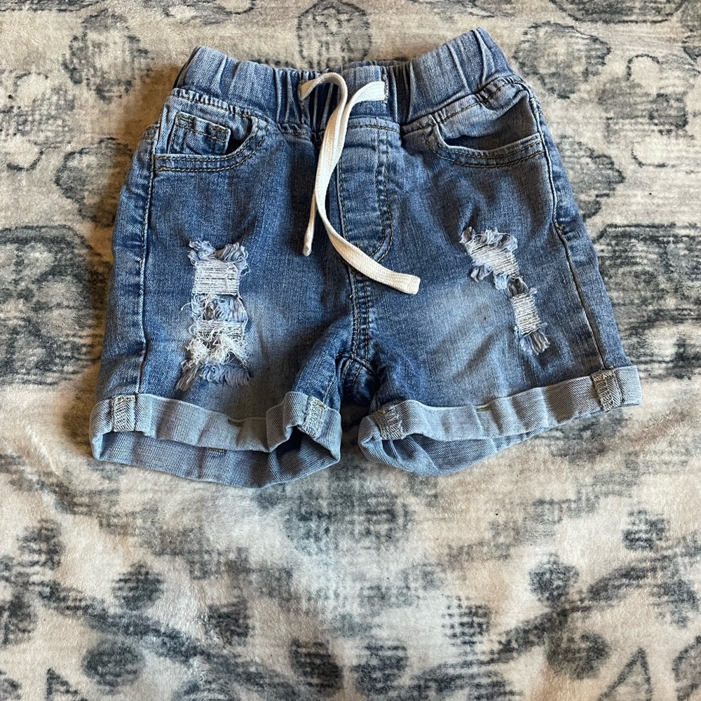 Little Bipsy Blue Distressed Denim Shorts